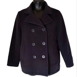 L.L. Bean Women's Black Pea Coat